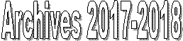 Archives 2018