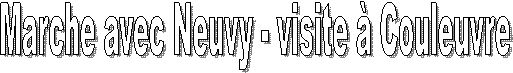 Marche avec Neuvy - visite � Couleuvre